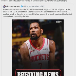 开云体育app-不打了！杜兰特首轮报销！火箭最快速度拆队